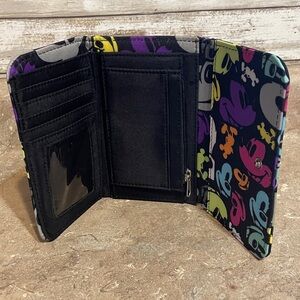 Disney Parks Mickey Mouse Wallet with Purple and Yellow Accents